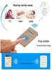 Battery-Free Smart Wireless Doorbell with One Transmitter & Two Receivers, EU/US Plug, Long Range, Waterproof.