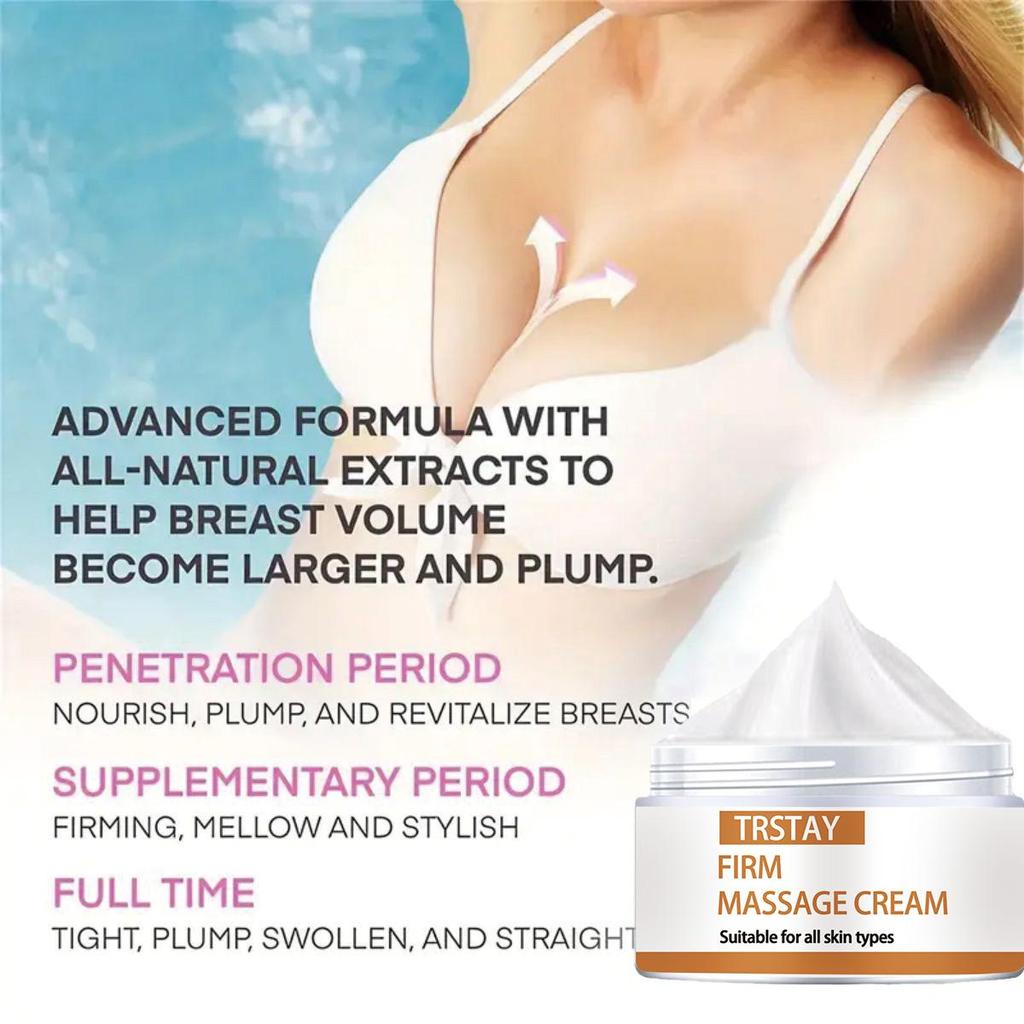 Gentle and Non-irritating, Collagen Elastin Cream Enhances Breast Shape and Balances the Firmness and Tone of the Skin Around the Breasts