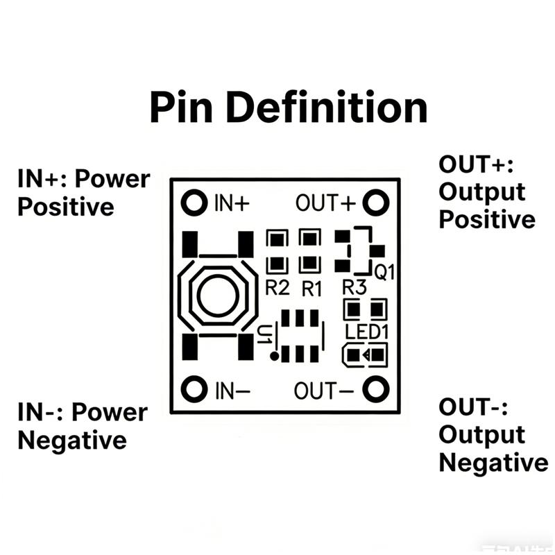 Micro YR1006 One Button Bistable Trigger Module DC 2.2-5V Low Static Current 0.5uA Max 2A Load Latching Switch Board