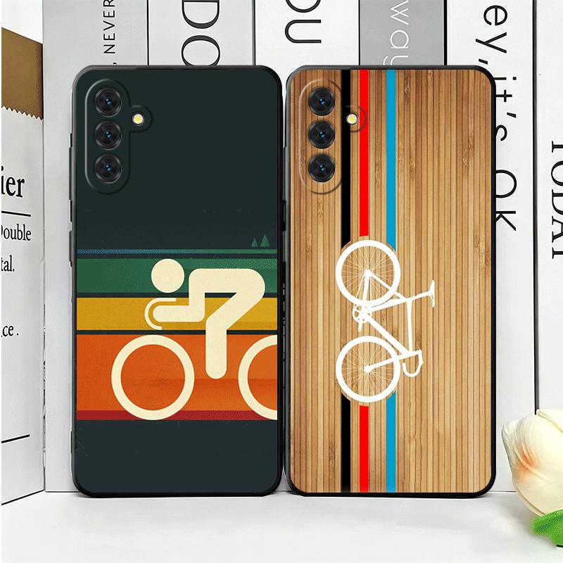Bicycle Bike Sports Soft Phone Case for Samsung A17 A37 A57 A16 A26 A36 A56 A15 A25 A35 A55 A14 A24 A34 A54 A13 A23 A33 A53 A52