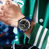 SANDA 6302 Men's Solar powered Watch Creative Quartz Dial Luminous Hands Waterproof Sport Student Wristwatch Innovative Design