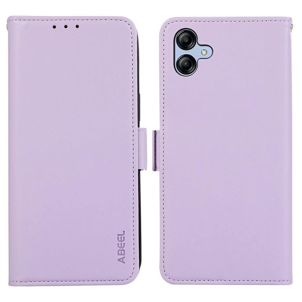 

ABEEL For Samsung Galaxy A07 Case Leather Phone Cover with RFID Blocking Wallet Purple
