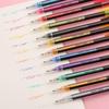 Pastell-Gelstift mit großer Kapazität und Glitzer für DIY-Zeichnen & Journaling