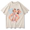 Graphic T-shirts Men and Women Summer Cotton Clothing Fashion Round Neck Short Sleeved