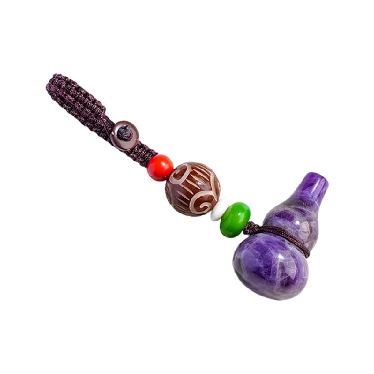 

Delicate Handcrafted Gourd Keychain Creative Car Key Decoration Wallet Decorative Piece For Gift Giving