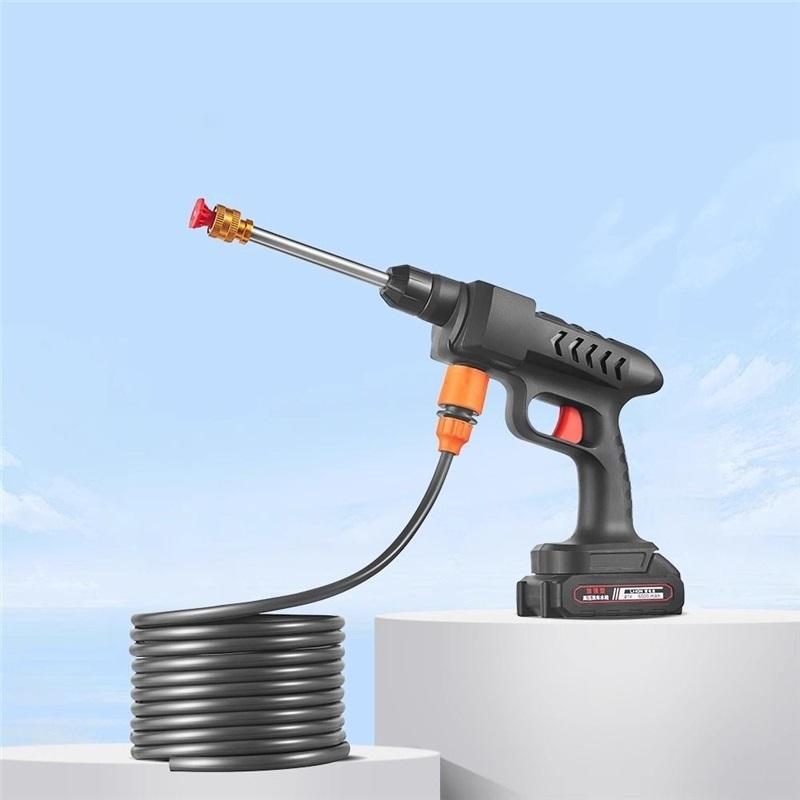 Kablosuz araba yıkama ev tipi yüksek basınçlı lityum pil artefaktı taşınabilir şarj 12 su tabancası araba yıkama makinesi su pompası ilaç