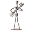 Retro Ironwork Band Ornament Metal Electroplating Mini Music Minimalist Guitar Violin Decoration Handicraft Classical Gift