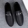 Genuine Leather Mens Shoes Slip on Office Male Formal Shoes Wedding Party Men Monk Shoes Dress Flats Breathable Oxford Footwear