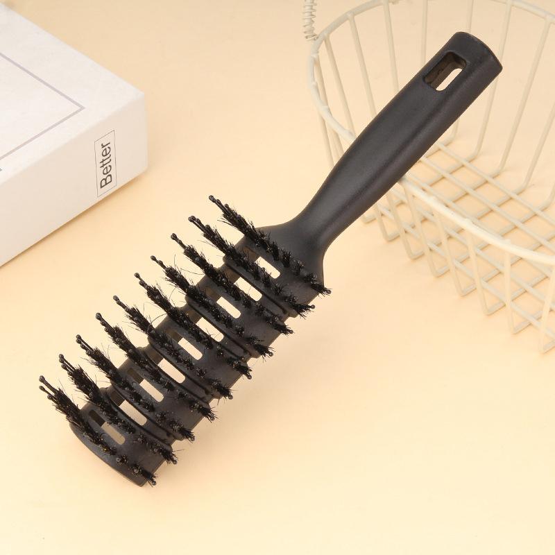 Barber Hair Dyeing Cutting Coloring Brush With Anti-Scalding Fish Bone Shape Comb Men'S Hair Styling Tool