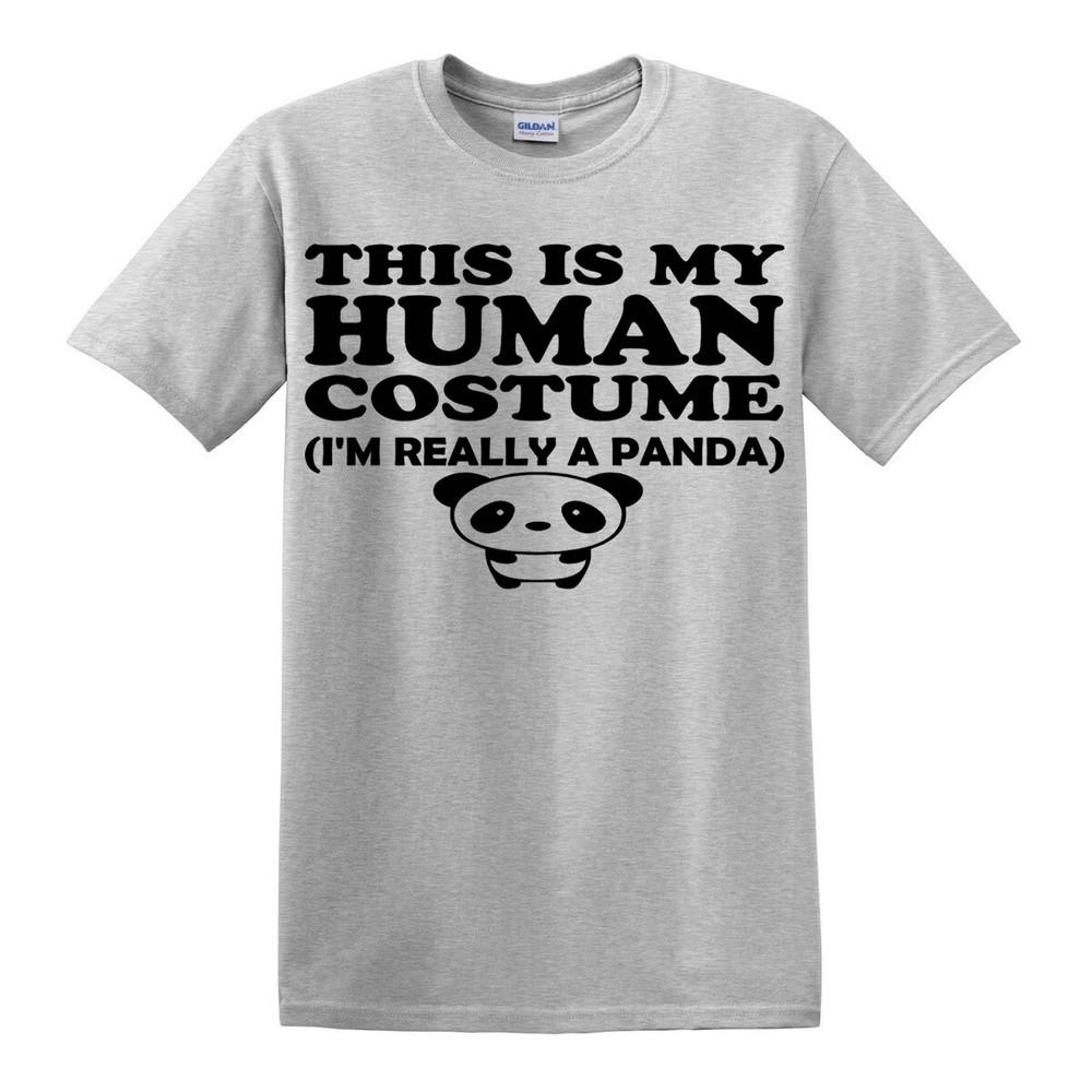 This Is My HuUnisex Costume Im Really A Panda Funny Bear Party Gift Joke TShirt