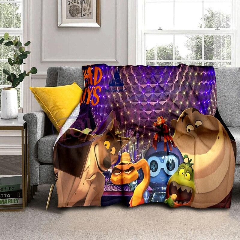 The Bad Guy Blankets Super Soft Cartoon TBG Flannel Blanket Warm Lightweight Kids Bedding Sofa Sofa Chairs All Seasons