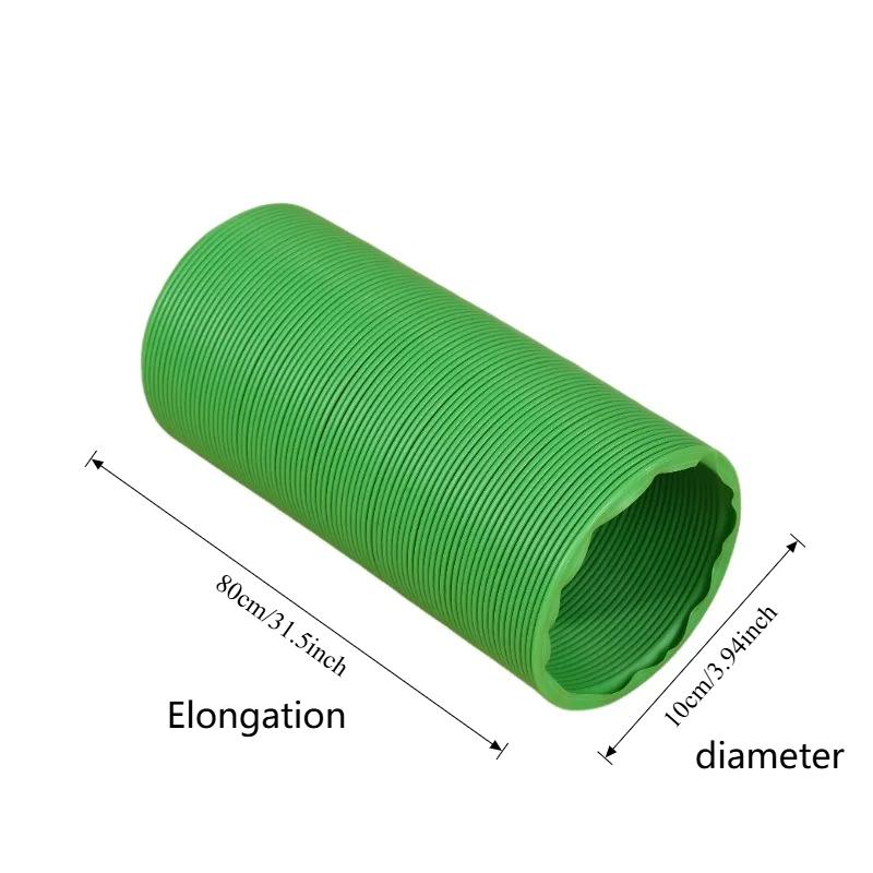Flexible Retractable Hamster Tunnel, Corrugated Plastic Tube Toy, Bendable Hideout for Small Pets, Cage Accessories