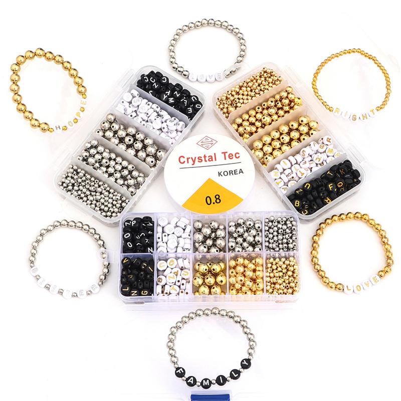 1 set/cutie Cutie CCB margele bricolaj bratara colier cercei bijuterii accesorii