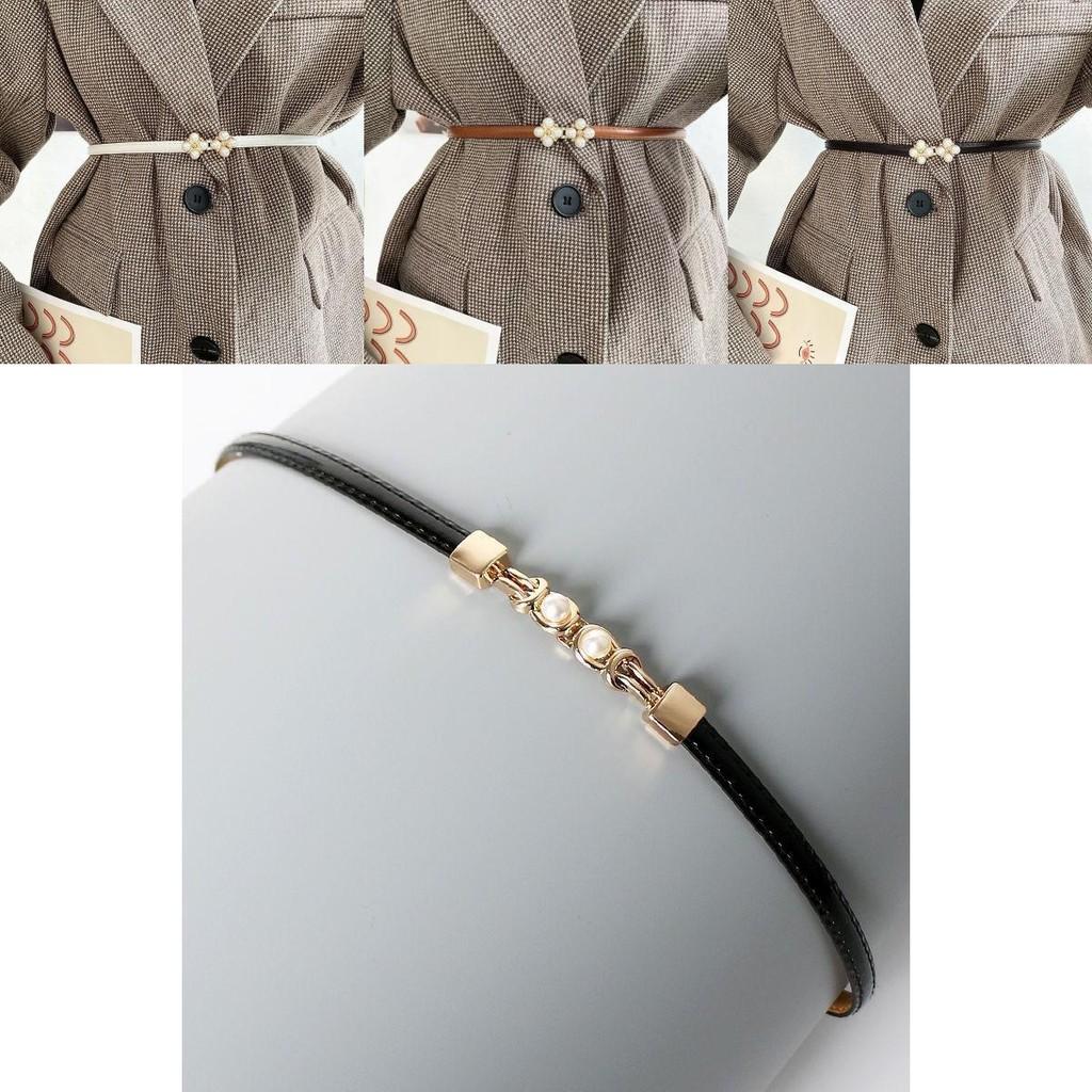 Versatile And Fashionable Pearl Belt Accessory For Summer Dresses And Sweaters