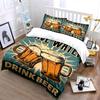 Beer mugs and text. Bedding sets Duvet cover sets Duvet covers Pillowcases(1* Duvet Cover 2* Pillowcases without duvet insert)