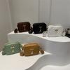 Foreign Style Korean Version Wide Shoulder Strap Small Bag Women 2025 Spring and Summer Niche Design Versatile Ins Messenger Bag Small Square Bag Wome