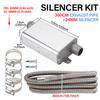 24mm Parking Heater Exhaust Muffler Kit with Stainless Steel Exhaust Pipe Universal for RV Truck Marine Keeps The Air Fresh