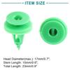 ACROPIX 20pcs Door Trim Panel Bumper Fender Fastener Splash Guard Push Rivet Retainer Clip 8mm Green