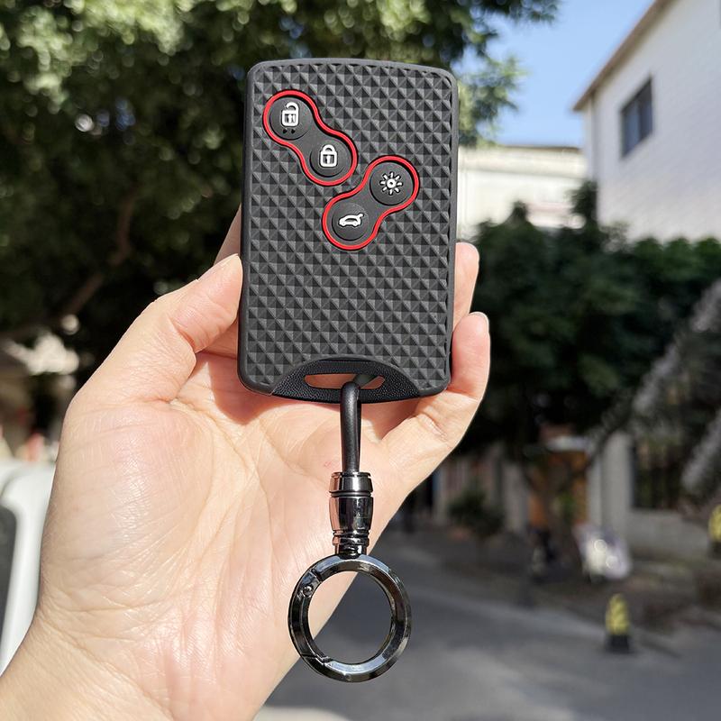 Keychain Key Case For Renaut Zoe ZE40 Scenic 3 Clio 4 Fluence Laguna 3 Megane 3 Koleos Logan Car Remote Key Case Cover Caps