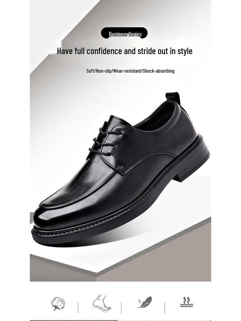 Dragonfly Genuine Leather Men's Formal & Casual Shoes - British & Korean Wedding Style