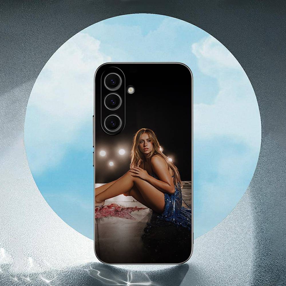 Singer T-Tate McRae Luxury Black Phone Case For Samsung Galaxy S23 S24 S25 Ultra S22 Plus S21