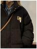 American Style Corduroy Patchwork Cotton Jacket - Stand Collar, Loose Fit, Thick Padded Winter Coat.