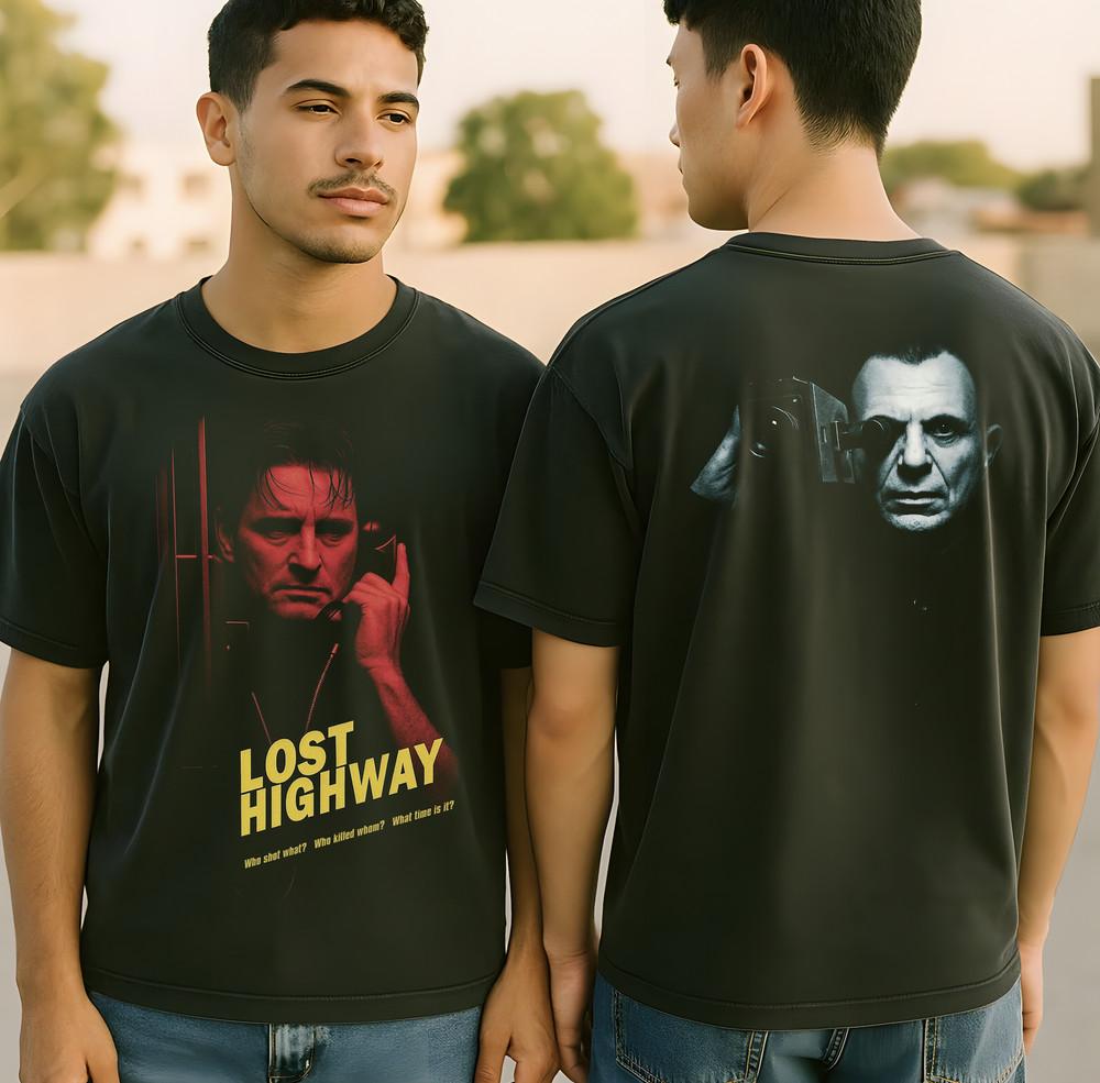 

Lost Highway Shirt David Lynch Tee 90s NeoNoir TShirt Cult Film Graphic Unisex T-Shirt XXXL