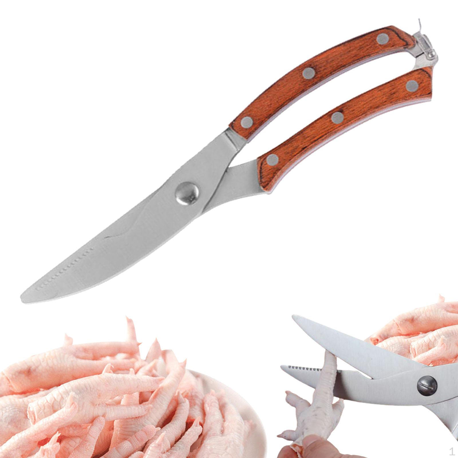 

Прочные кухонные ножницы из нержавеющей стали — сверхмощные универсальные ножницы для мяса и овощей