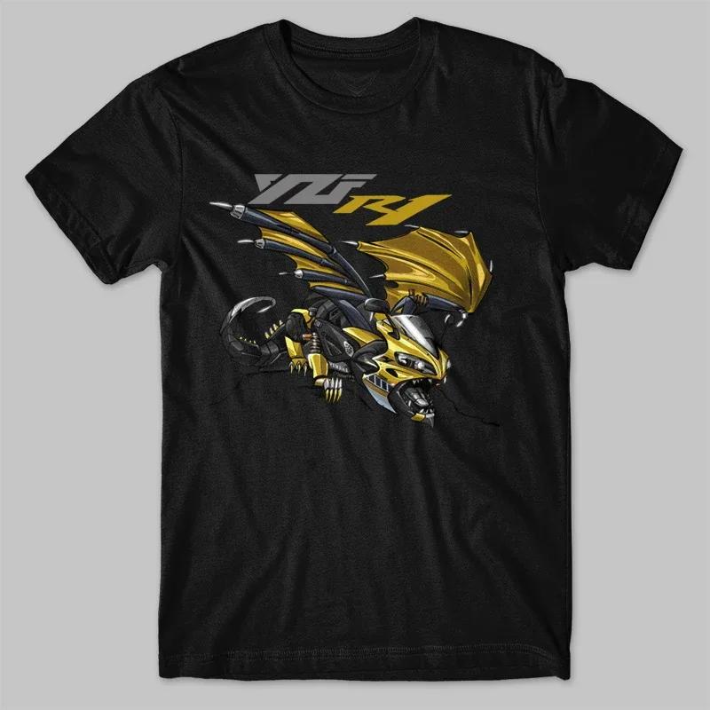 Classic Japanese Motorcycle YZF R1 RN12 Dragon Inspiration T-Shirt 100% Cotton O-Neck Summer Short Sleeve Casual Mens T-shirt