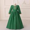 Middle East Cross-Border Pleated Evening Dress for Little Girls - Hot Stamped Princess Party Robe