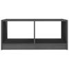 Coffee Table Gray 75 X 50 X 33.5 Cm Solid Pine Wood