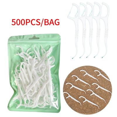 195-100 Stück Kleine Packung Ultrafeine Zahnseide-Stäbchen (Hochmolekular, Bogenförmig, Langlebig