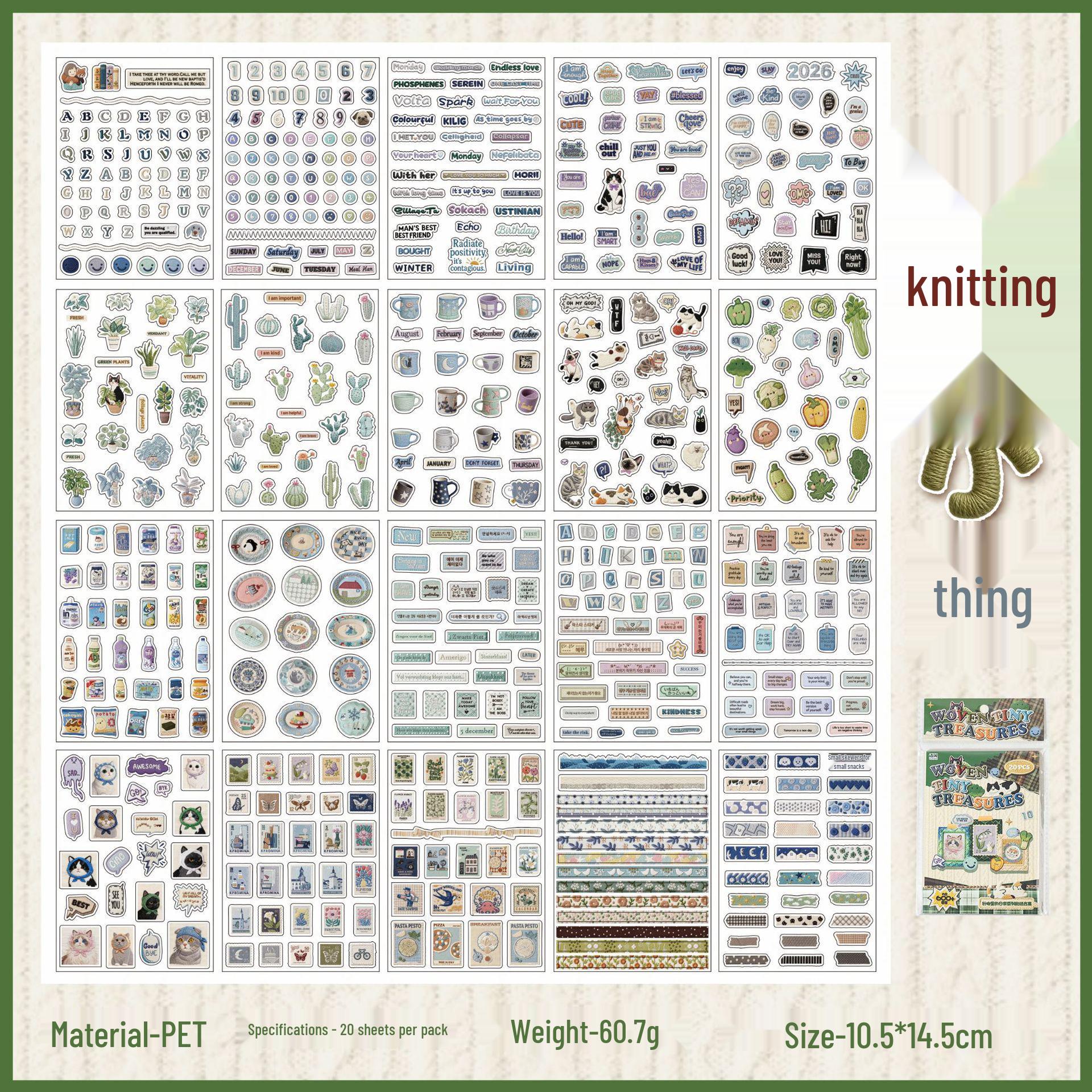 Yuxian Daily Series Scenery Stickers for Miniature Rooms & Journals