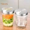 1/2Pcs Mason Jar Grater Lid for Regular Mouth Jar Easy To Carry Store Rust-Resistant Stainless Steel Strong Wear Resistance Multipurpose Canning Lids