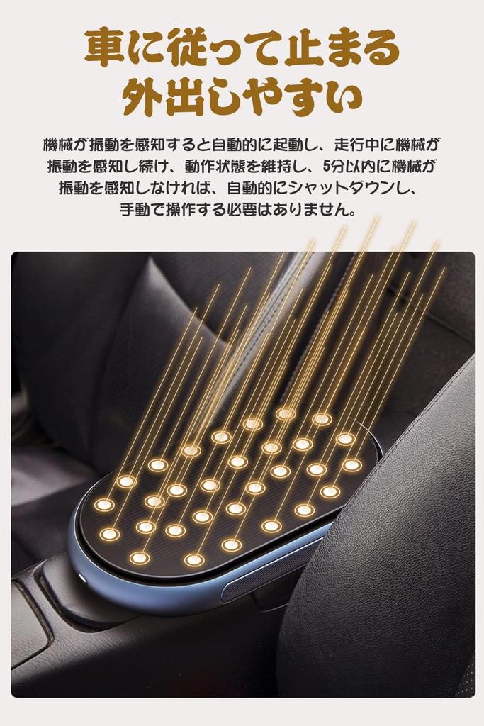 Solar Air Aluminum Car HEPA Cigarette Allergens Automatically cleans based on engine status Purifier, Alloy, Portable, Compact, Nano-grade Filter,