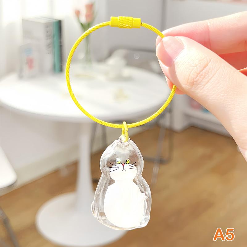 Kočičí přívěsek na klíče Batoh Zrzavá kočka Siamská Kaliko Kočičí chlupy Úložný box Závěsná kočka Taška Závěsný Mazlíček Péče o srst Suvenýry