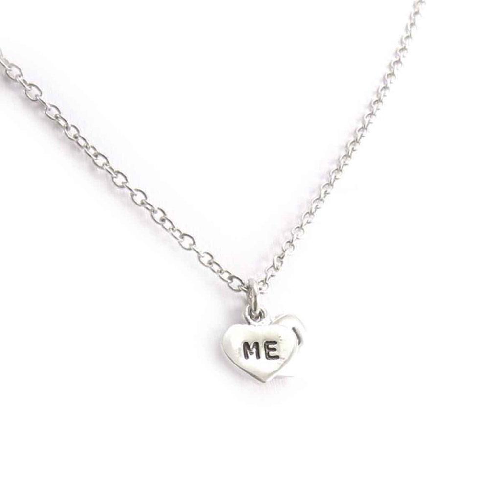 Les Trésors De Lily [J7985] - Silver 'You & Me' Designer Necklace