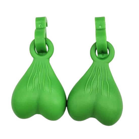 2Pcs Shoe Decorations Creative Shape Polish Surface Waterproof Bright Color Long Lasting Show Unique Charm Resin Sandal Hanging Ornament