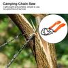 11/33 Tooth Pocket Chainsaw Rope Saw Hand Chain Saw for Tree Cutting Pocket Chain Camping Saws Outdoor Tools Camping Equipment