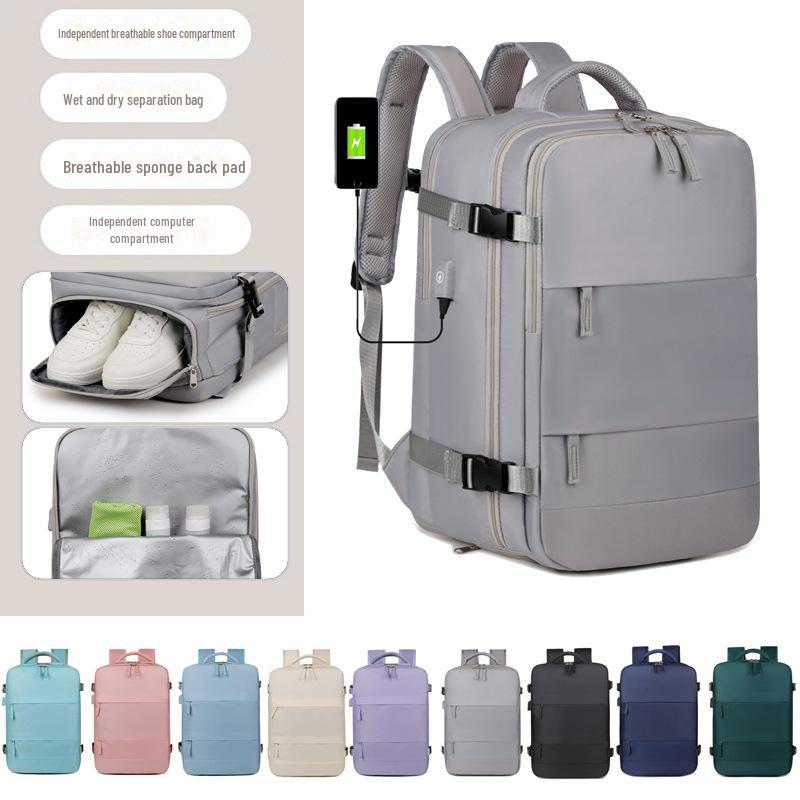 Unisex Erweiterbarer Business-Reiserucksack - Großes Fassungsvermögen, Modisches Design, Perfekt für Arbeit, Schule oder Kurztrips