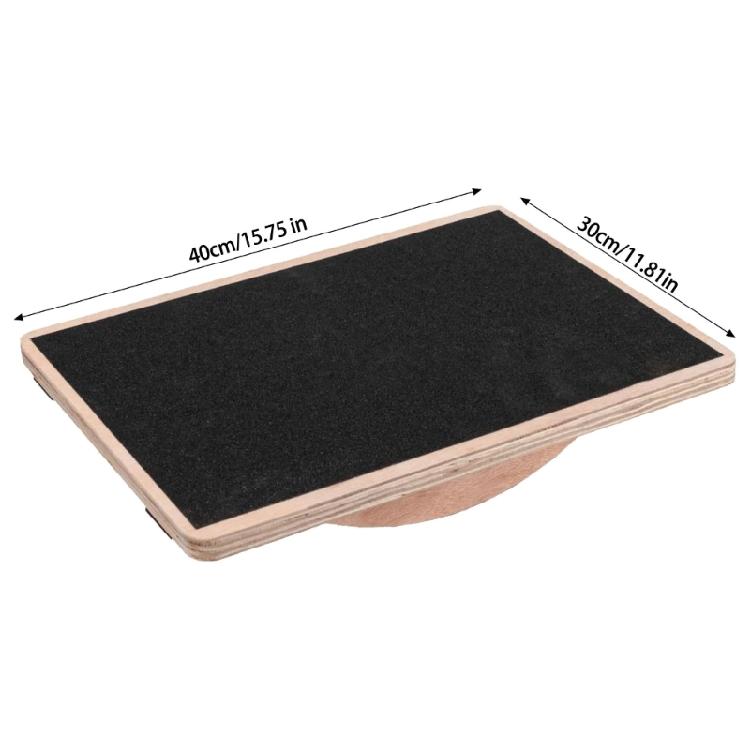 Holz Balance Board Wippbrett AntiRutsch Indoor Trainer Fitness Balance Board Balance Trainingsgerät Einfach zu bedienen
