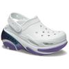 Crocs Bubble Crush Reflector Round Toe Commuter Versatile Clogs Unisex Clogs White Purple 210743-1NK