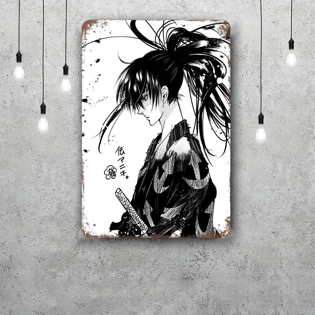 hyakkimaru anime Vintage Metal Tin Signs Posters Decor Retro Metal Plaque Wall Art Decor for Garage Bar