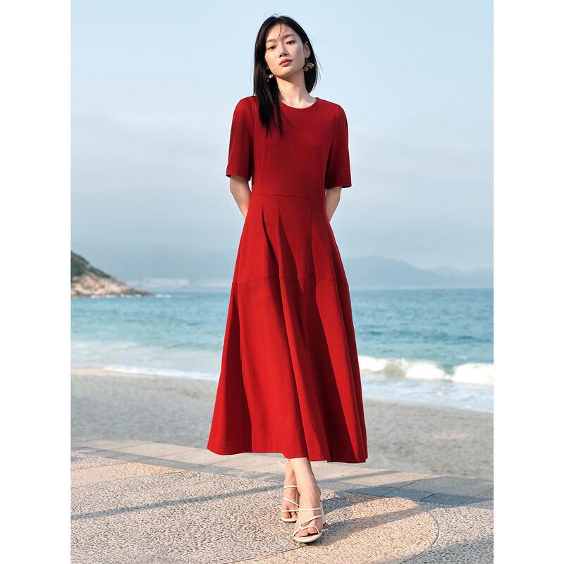 Jiuzi Annacode Minimalist Lyocell Belted Dress
