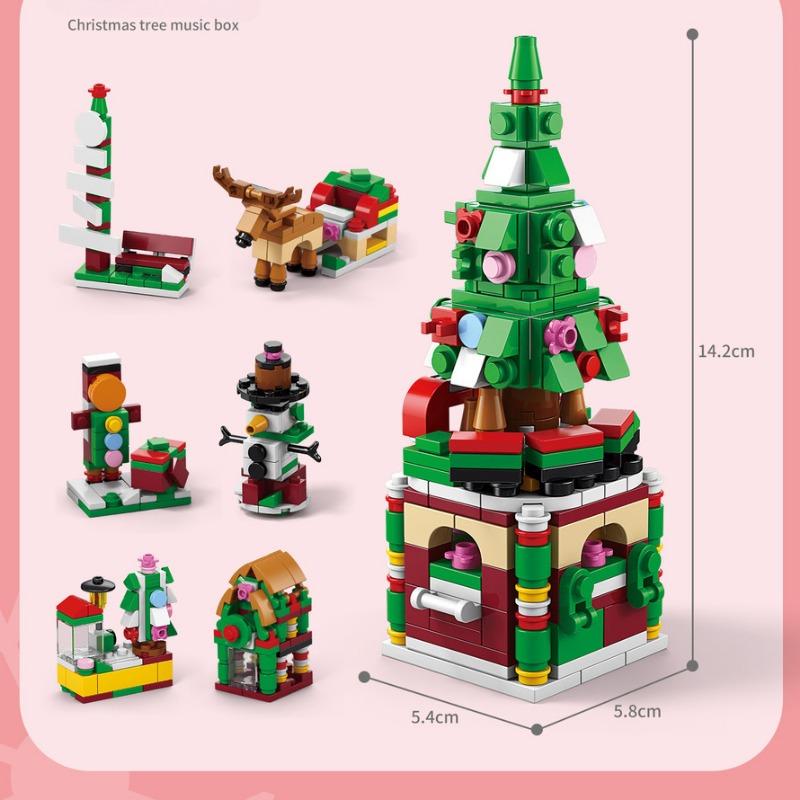 Christmas Street Scene Elk Puzzle Puzzle Children's Building Block Toys