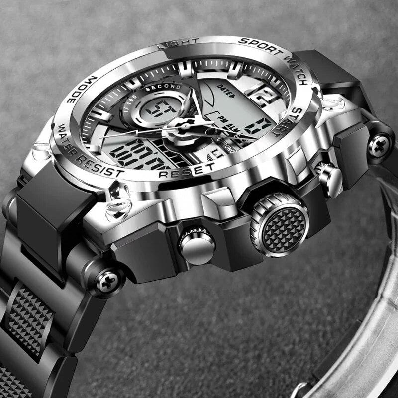 Men Military Watch Digital 50m Waterproof Wristwatch LED Quartz Clock Sport Watch Male Big Watches Men Relogio Masculino