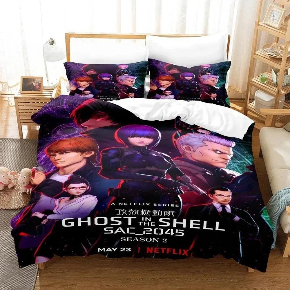 3D  Bed Sheet Ghost In The Shell Bedding Set Single Twin Full Queen King Size Bed Set Adult Kid Bedroom Duvet cover Sets