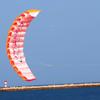 Outdoor Dual Line Stunt Parafoil with Control Bar Fun Parachute Reusable Large Beach Kite for Beach Sports Games