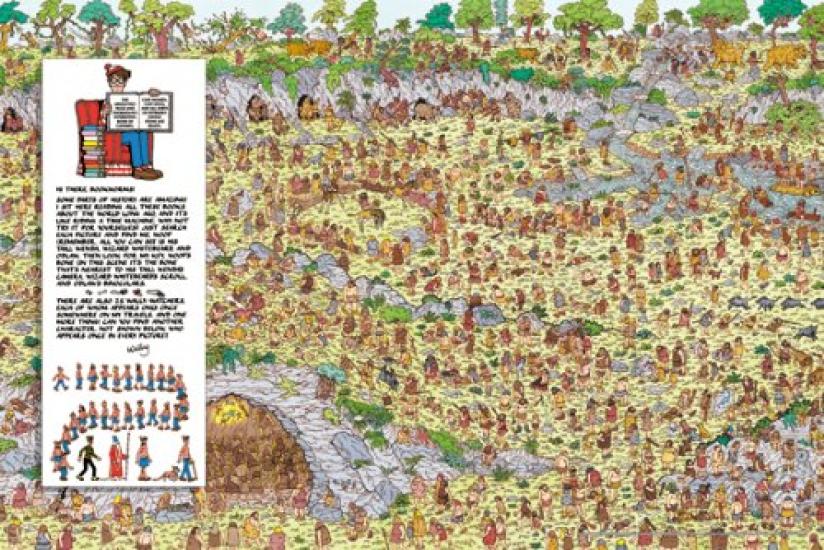 

ENSKY WHERE S WALLY 1000-Piece The Stone Age Building Blocks (1000-158)