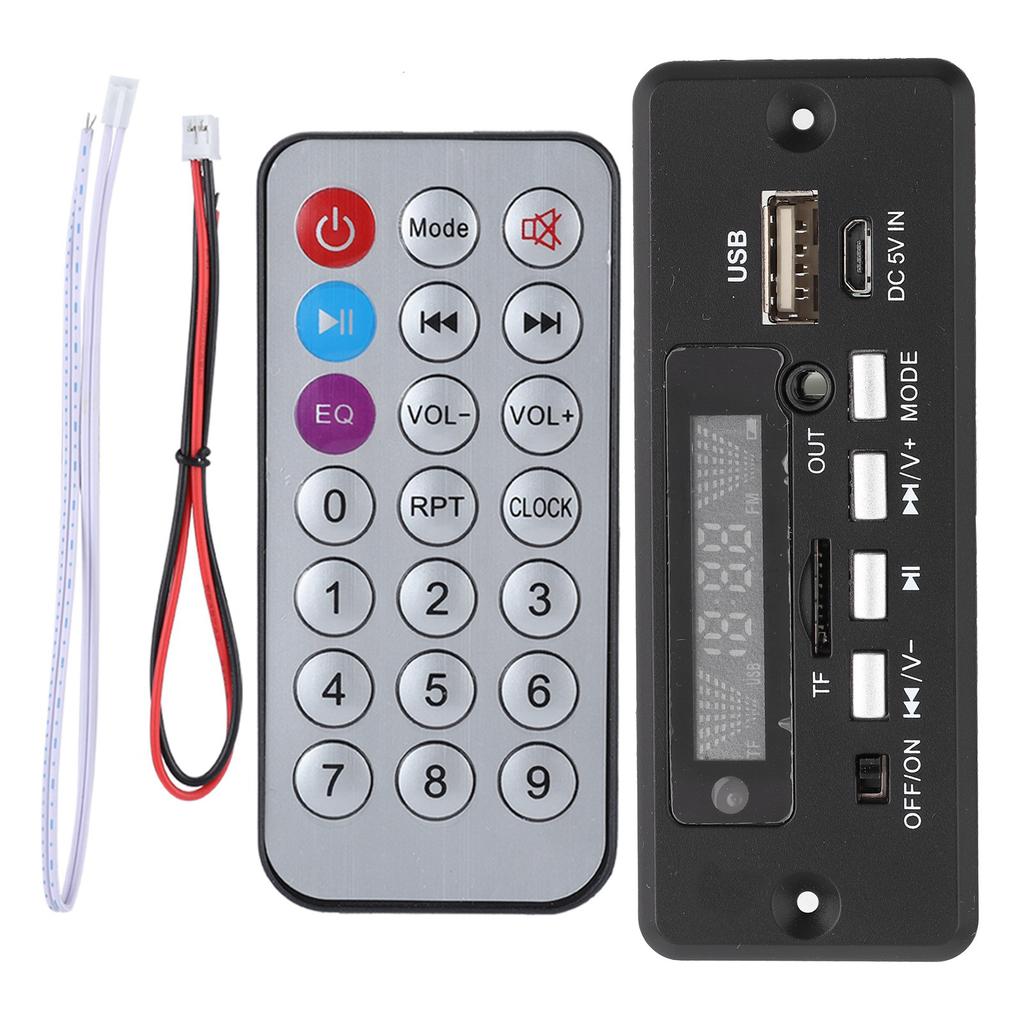 02EBT DX Car Vehicle Hands Free Call Decoder Board Bluetooth Remote Control (Black)